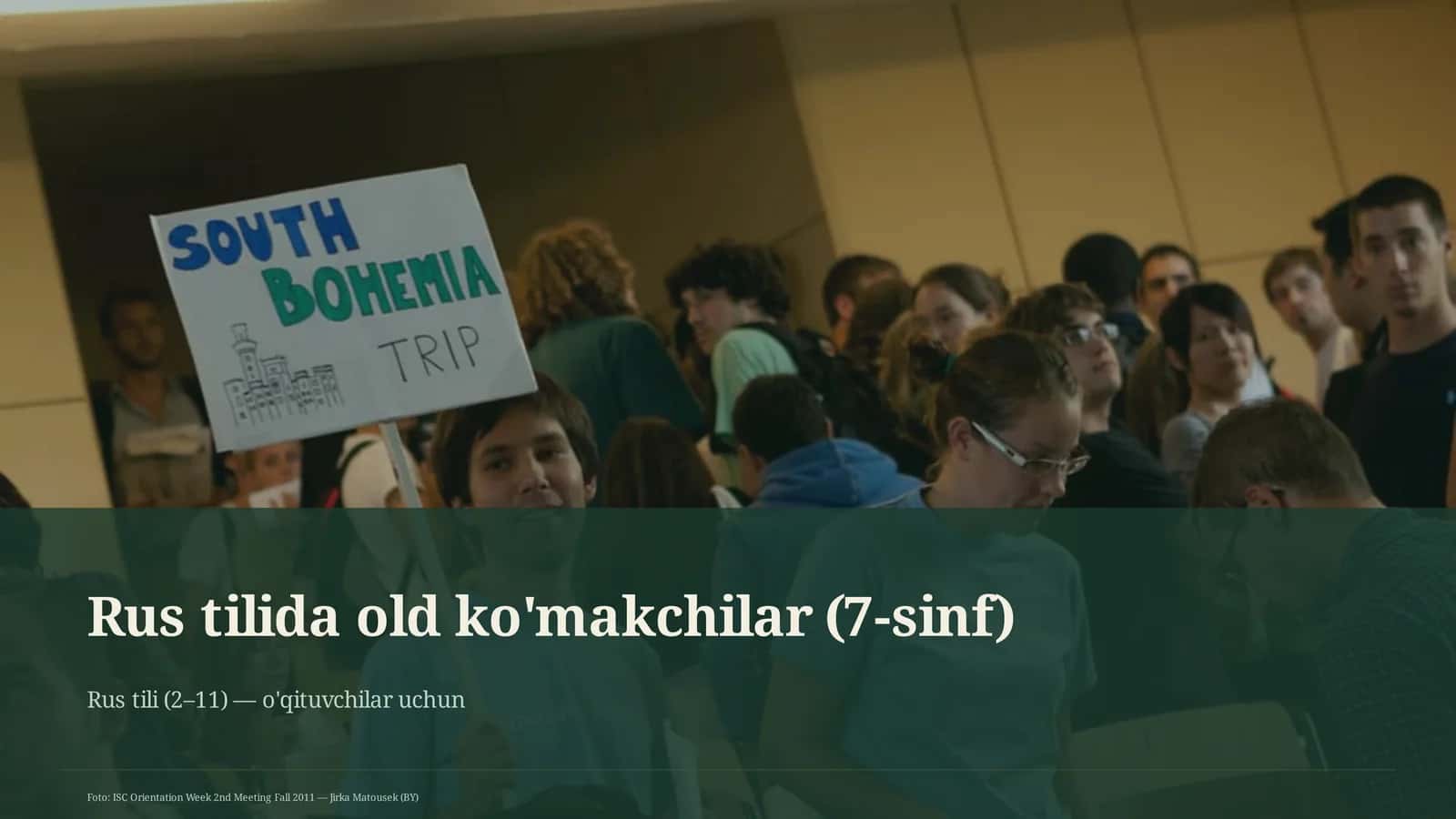 Rus tilida old ko'makchilar (7-sinf)