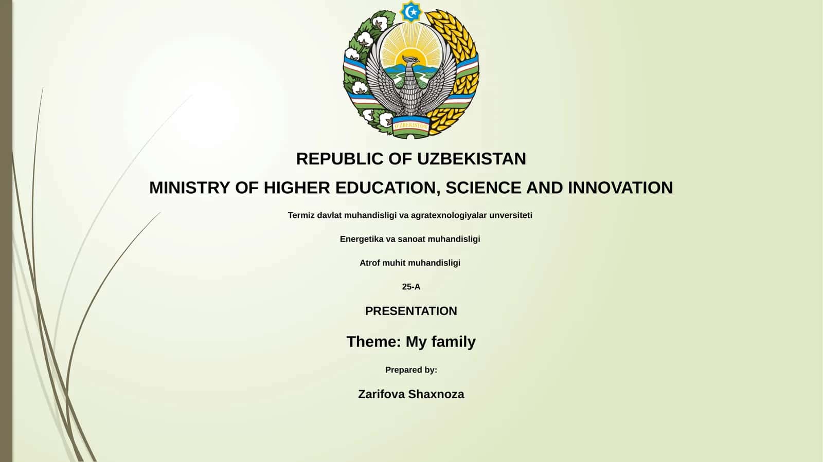 My family