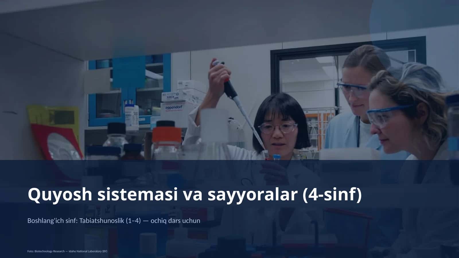 Quyosh sistemasi va sayyoralar (4-sinf)