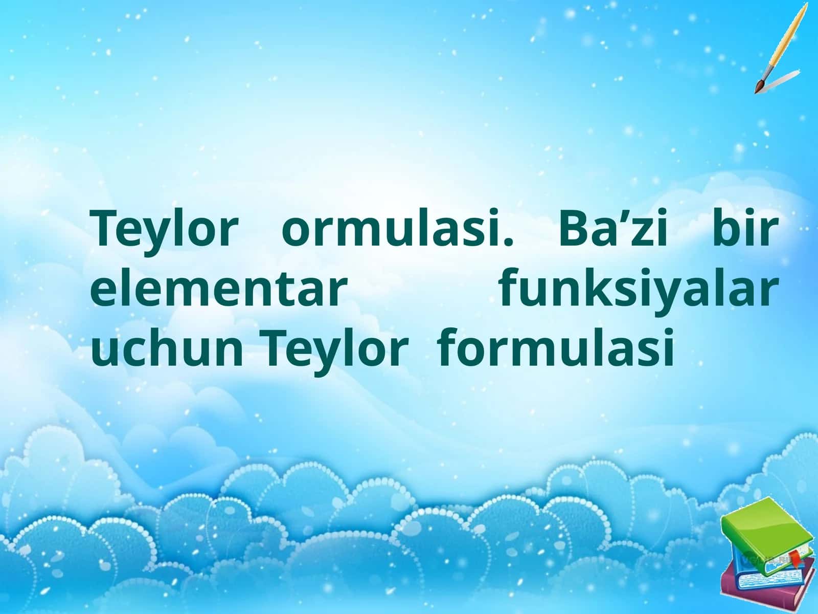 Teylor formulasi