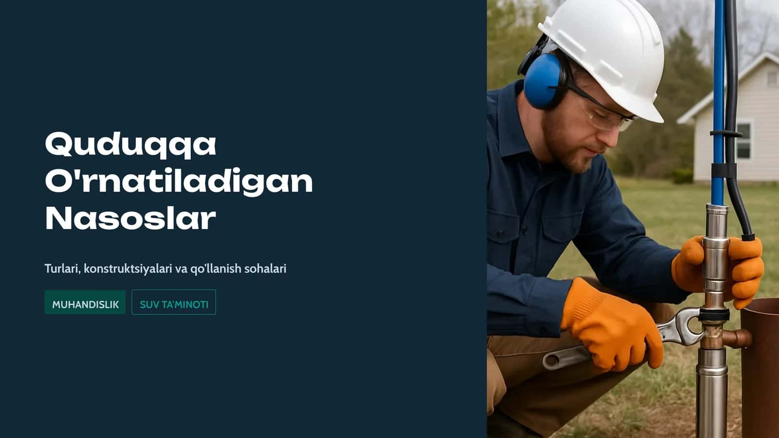 Quduqqa O'rnatiladigan Nasoslar
