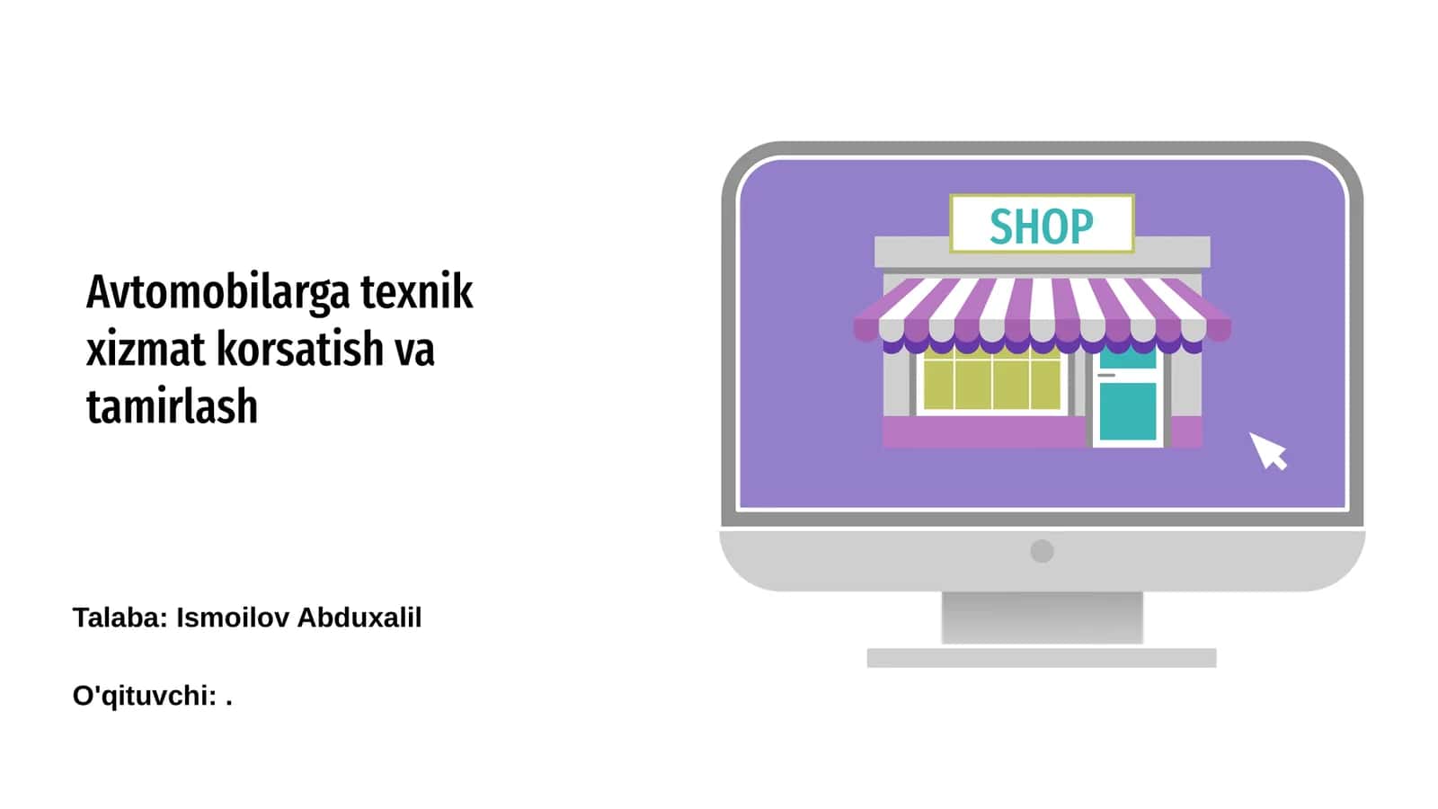 Avtomobilga texnik xizmat korsatish va tamirlash