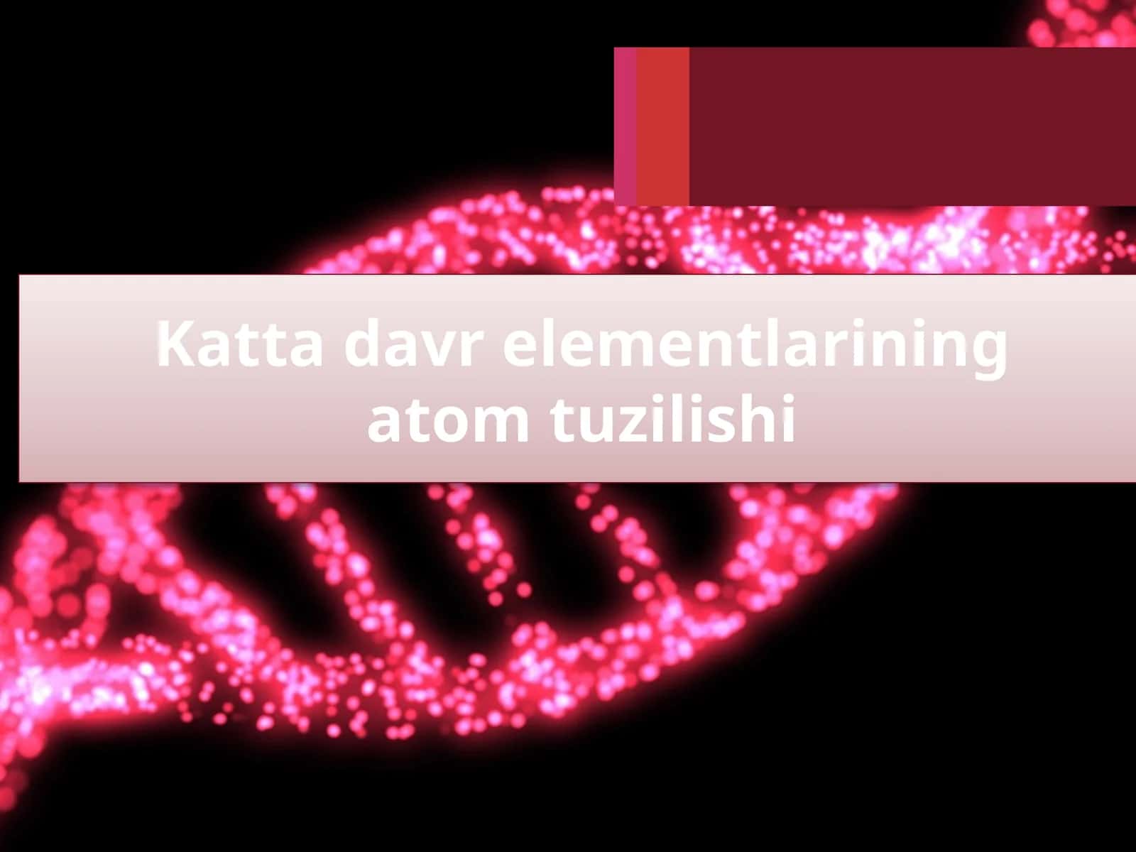 Kattadavrelementlarining atom tuzilishi