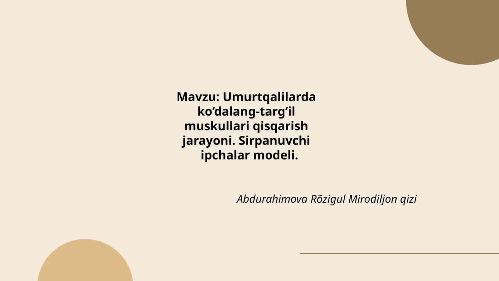 Umurtqalilarda ko‘dalang-targ‘il mushak muskullari