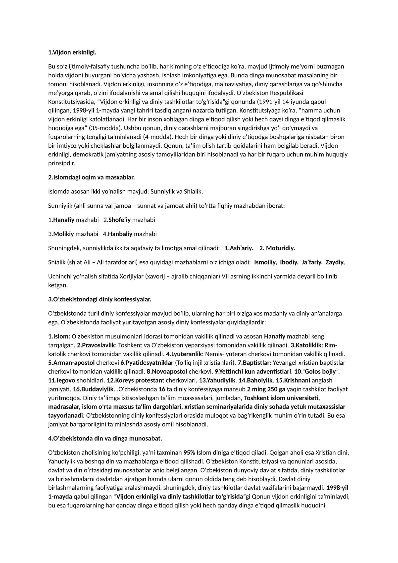 Vijdon erkinligi