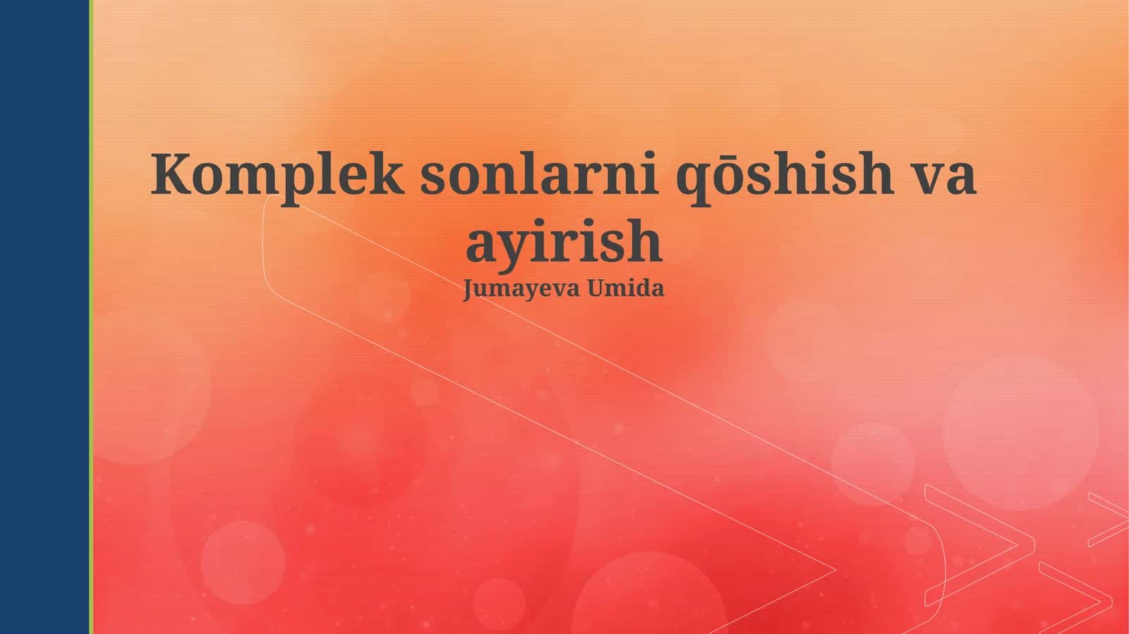 Komplek sonlar