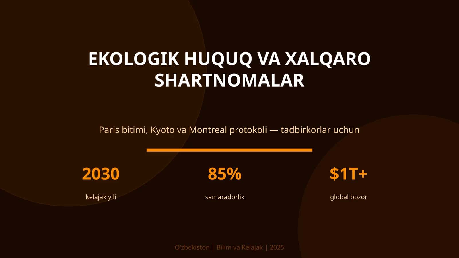 Ekologik huquq va xalqaro shartnomalar