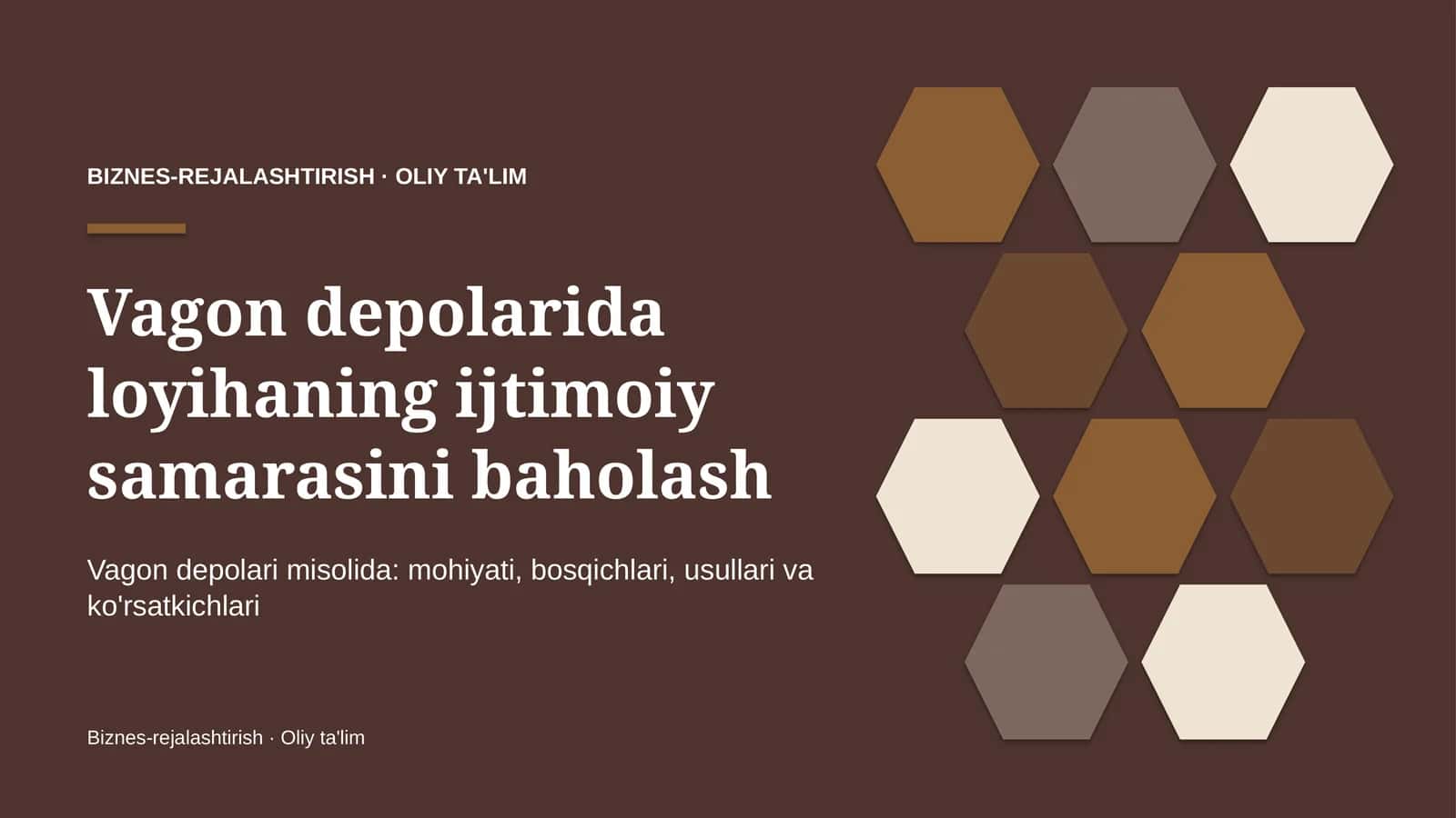 vagon depolarida loyihaning ijtimoiy samarasini baholash 6379