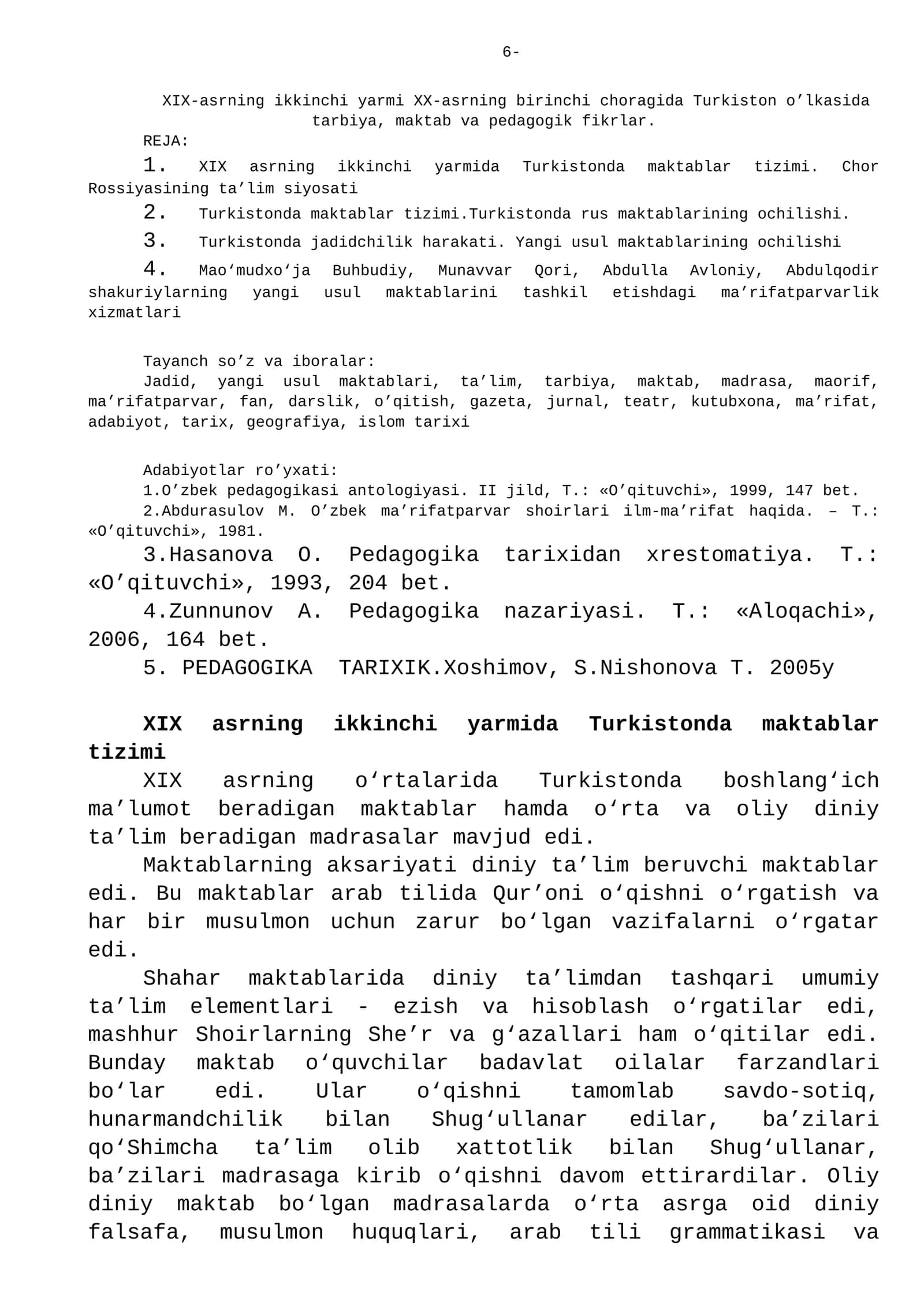 Jadidchilik harakati Turkistonda