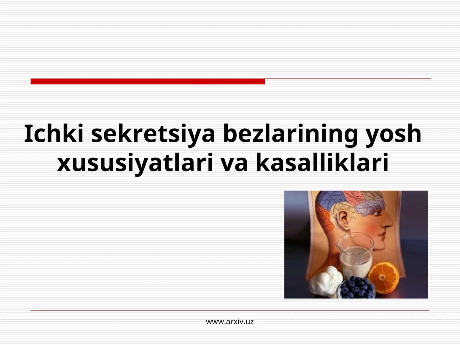 Ichki sekretsiya bezlarining yosh xususiyatlari va kasalliklari