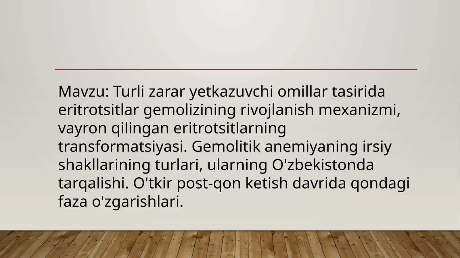 Gemolizni rivojlantirish mexanizmi