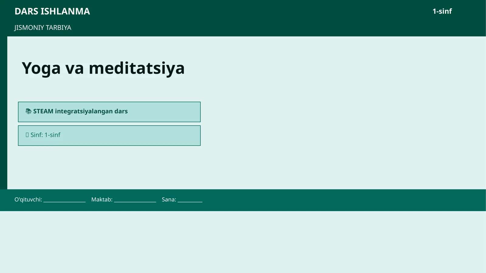 Yoga va meditatsiya