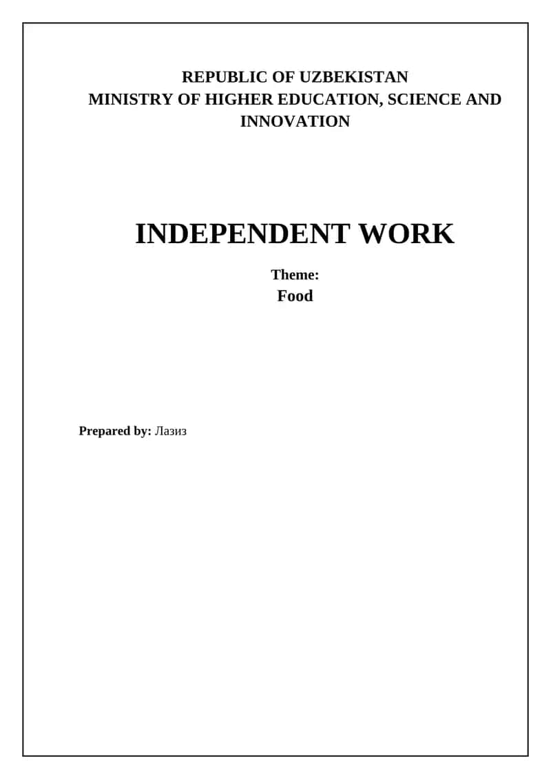 Food: From Farm to Fork