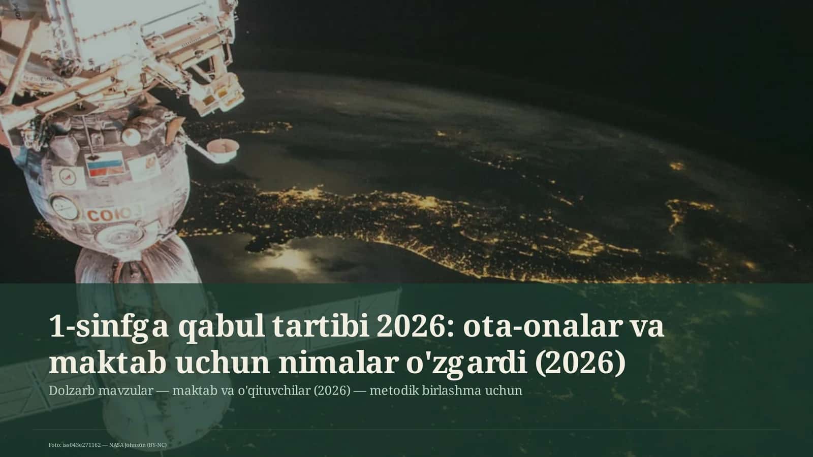 Dolzarb mavzular — maktab va o'qituvchilar (2026) — metodik birlashma uchun
