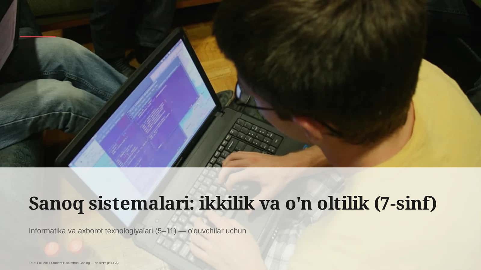 Informatika va axborot texnologiyalari (5–11) — o'quvchilar uchun