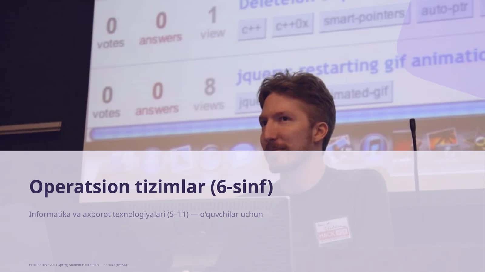 Operatsion tizimlar (6-sinf)
