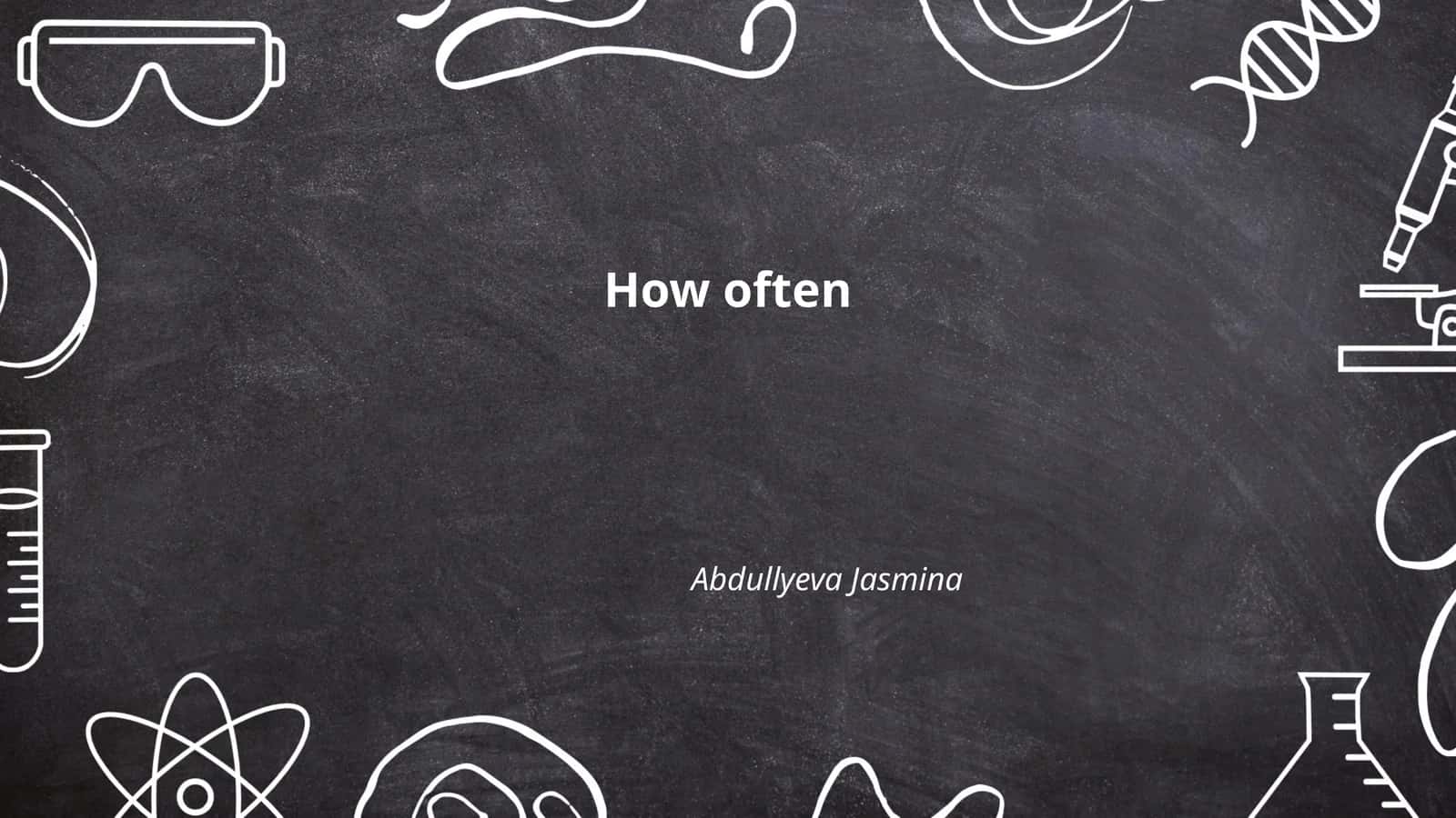 Frequency Adverbs