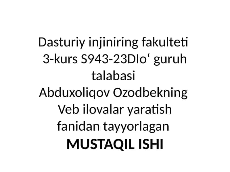 jQuery funksiyalarni qo‘llash