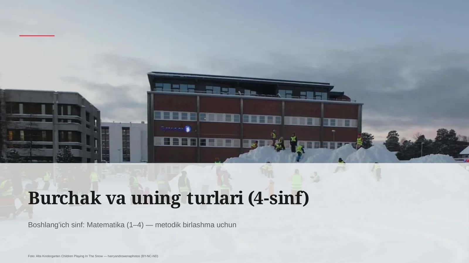 Burchak va uning turlari (4-sinf)