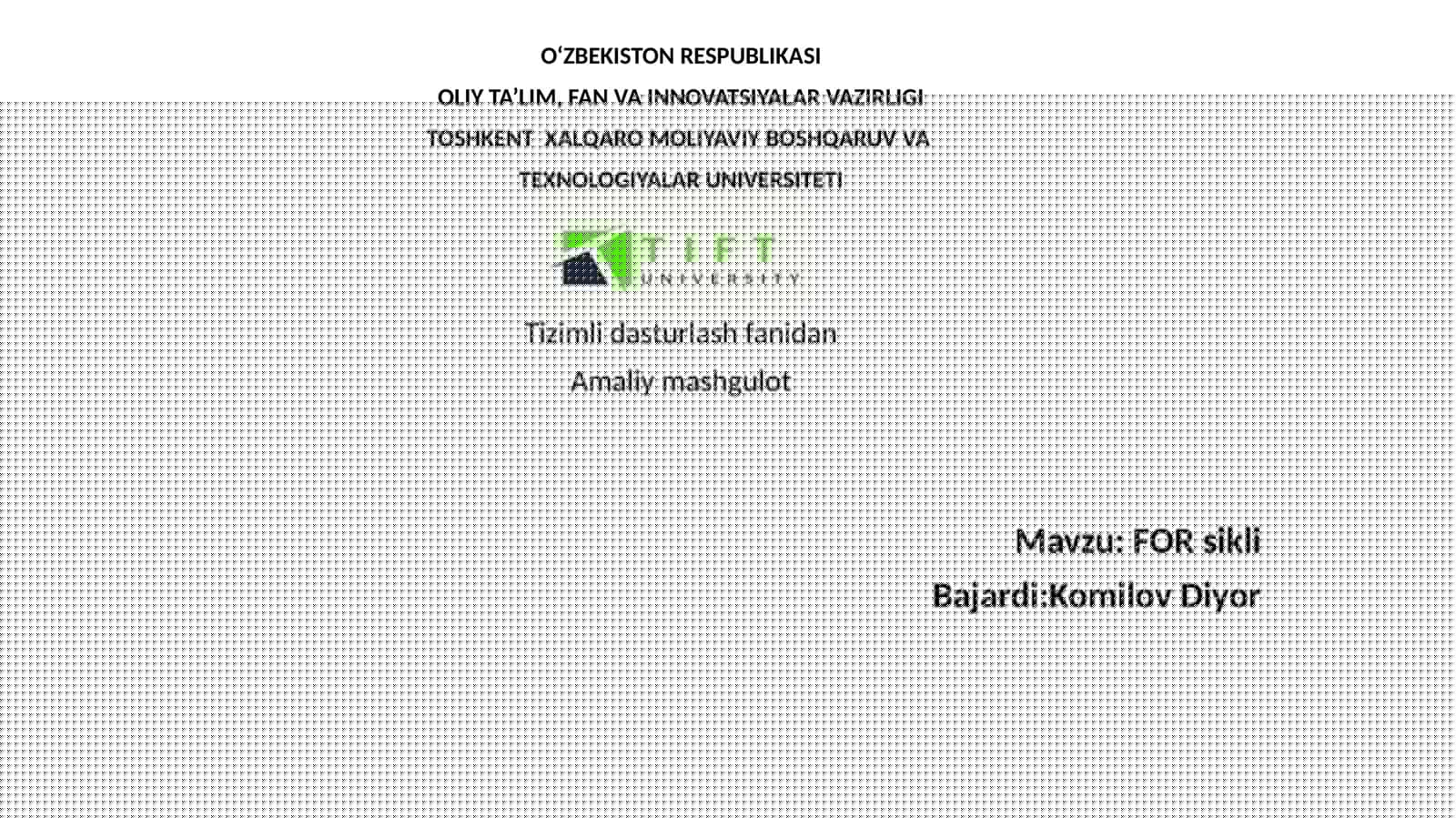 FORsikli