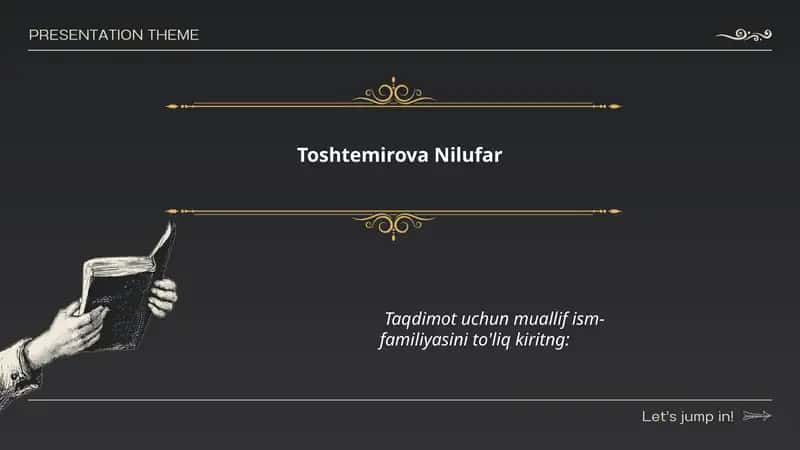 Toshtemirova Nilufarning biografiyasi va erta hayoti