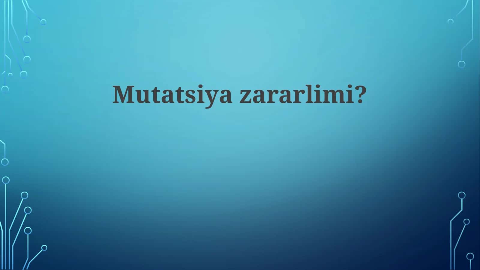Mutatsiyalar va kasalliklar