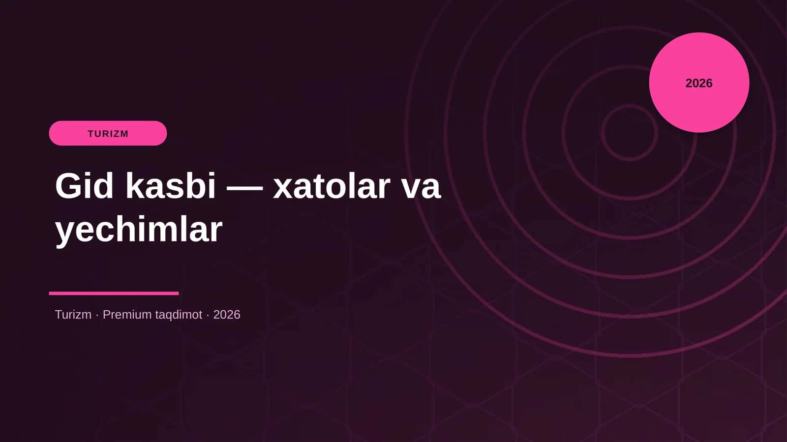 Gid kasbi — xatolar va yechimlar
