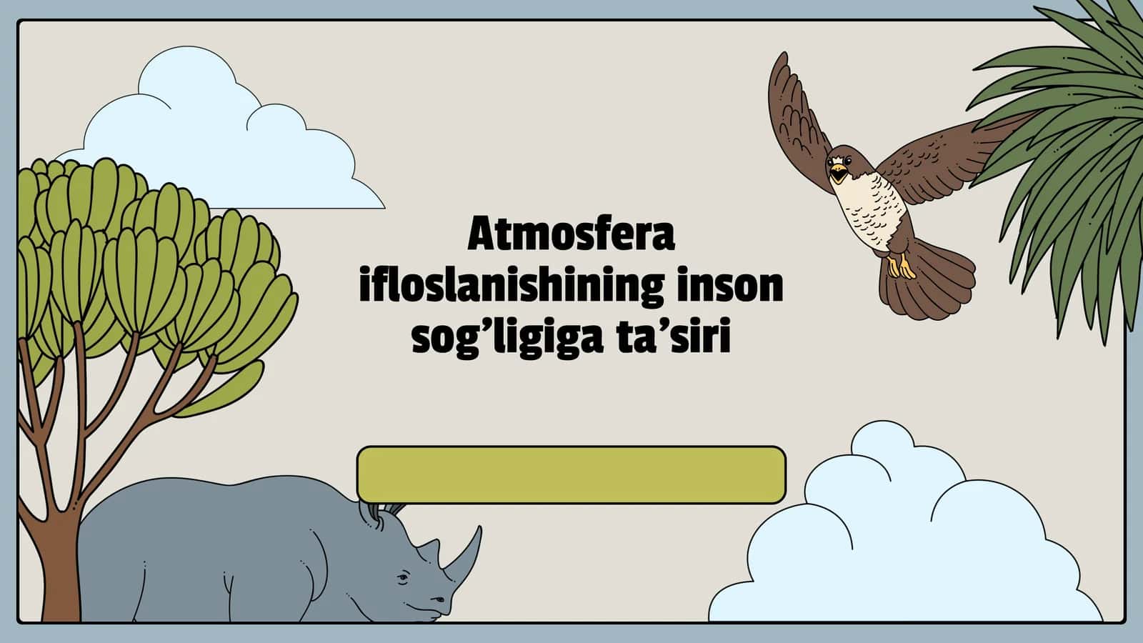 Atmosfera ifloslanishining inson sog'ligigata'siri