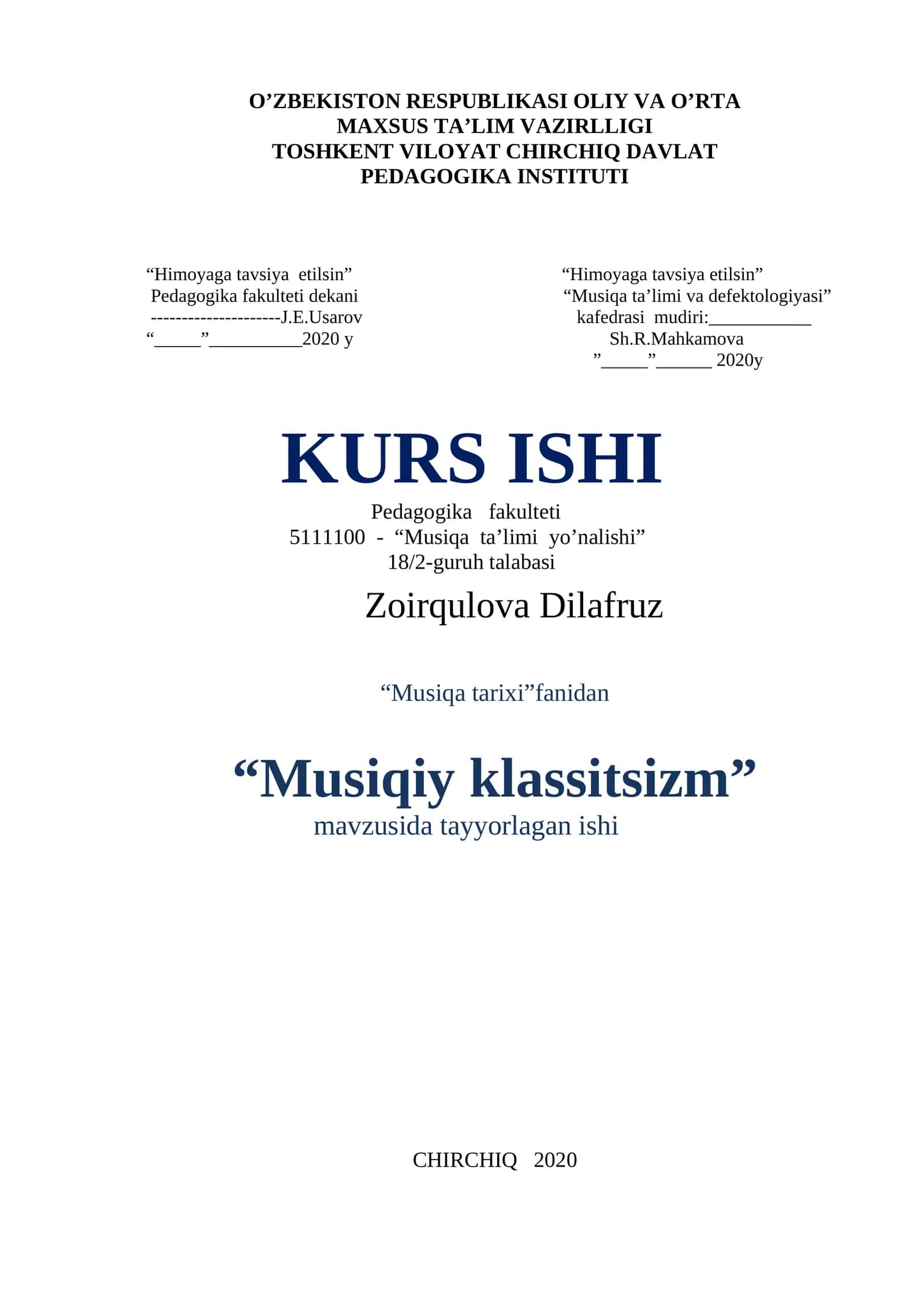 Musiqiy klassitizm