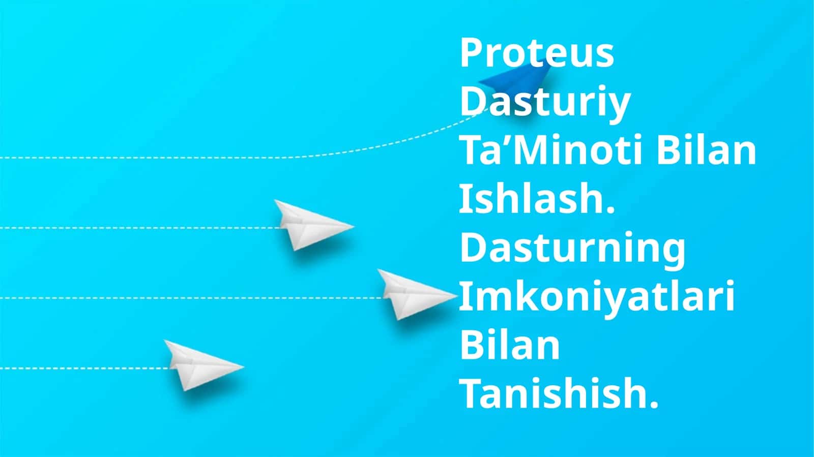 Proteus Dasturiy Ta’Minoti Bilan Ishlash. Dasturning Imkoniyatlari Bilan Tanishish