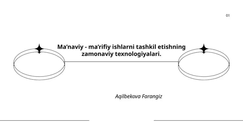 Ma’naviy - Ma’rifiy Ishlarni Tashkil Etishning Zamonaviy Texnologiyalari
