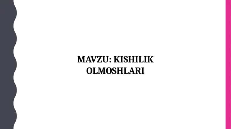Kishilik Olmoshlari