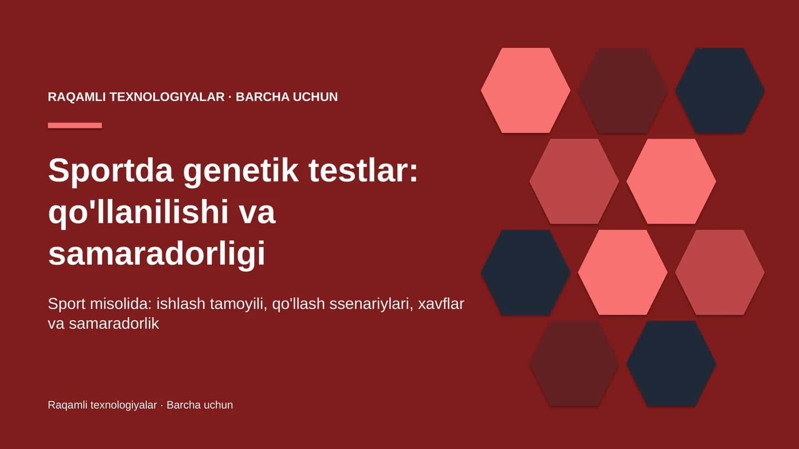 DNK — irsiy ma'lumotni saqlovchi molekula