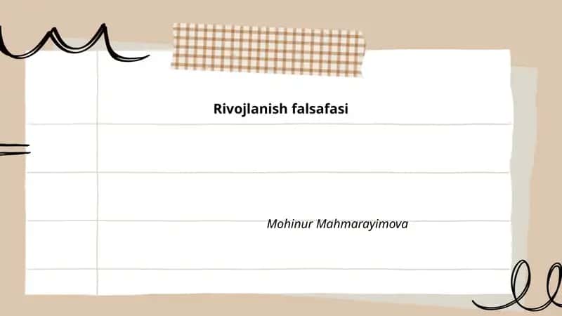 Rivojlanish falsafasi