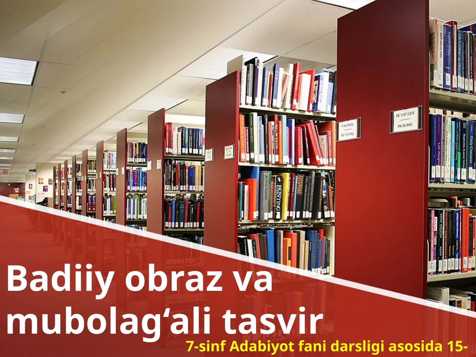 7-sinf Badiiy obraz va mubolag'ali tasvir dars ishlanma