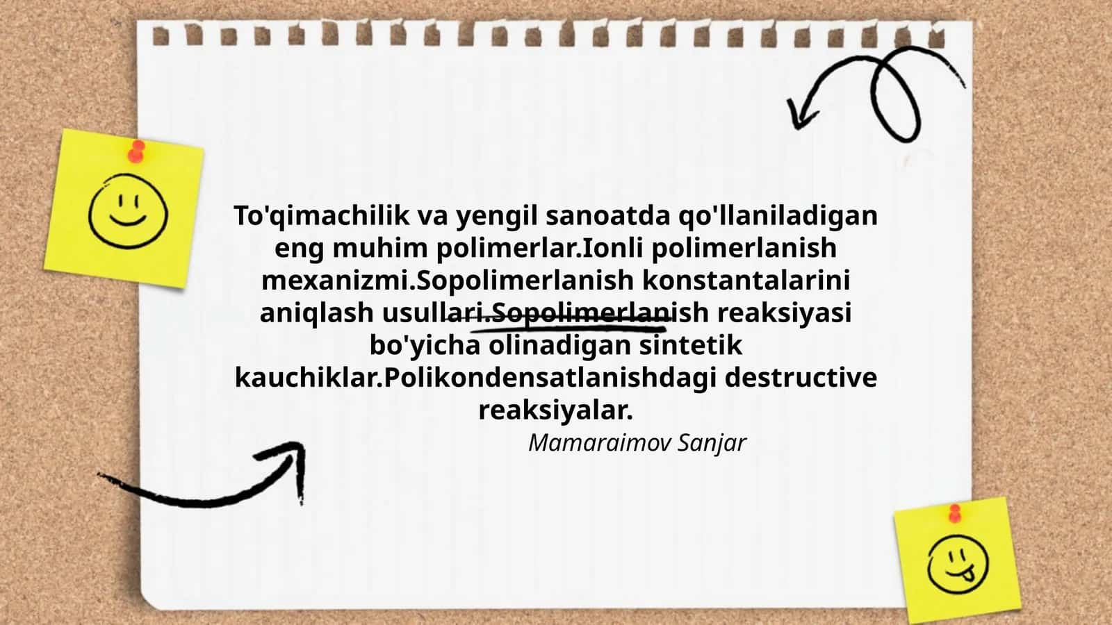 To'qimachilik va yengil sanoatda qo'llaniladigan eng muhim polimerlar