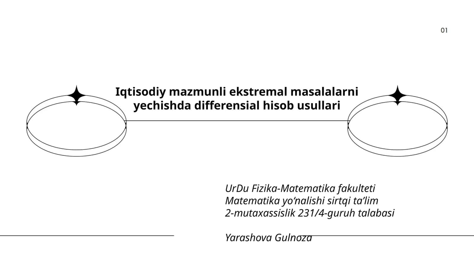 Iqtisodiy mazmunli ekstremal masalalarni yechishda differensial hisob usullari