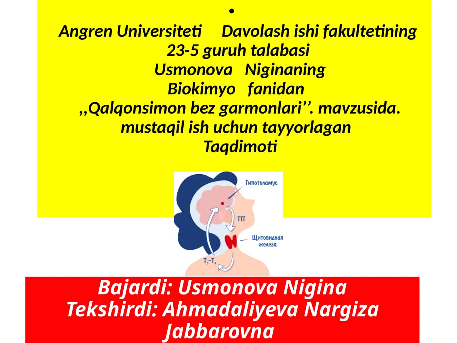 Qalqonsimonbez va uning vazifasi