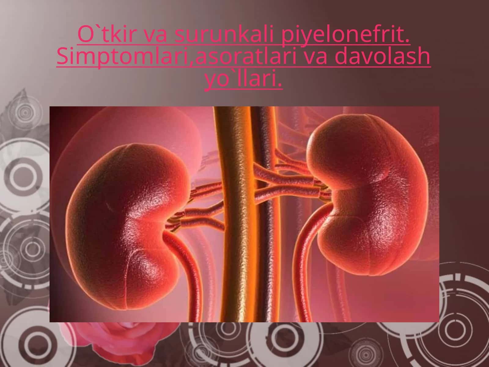 O`tkir va surunkali pielonefrit