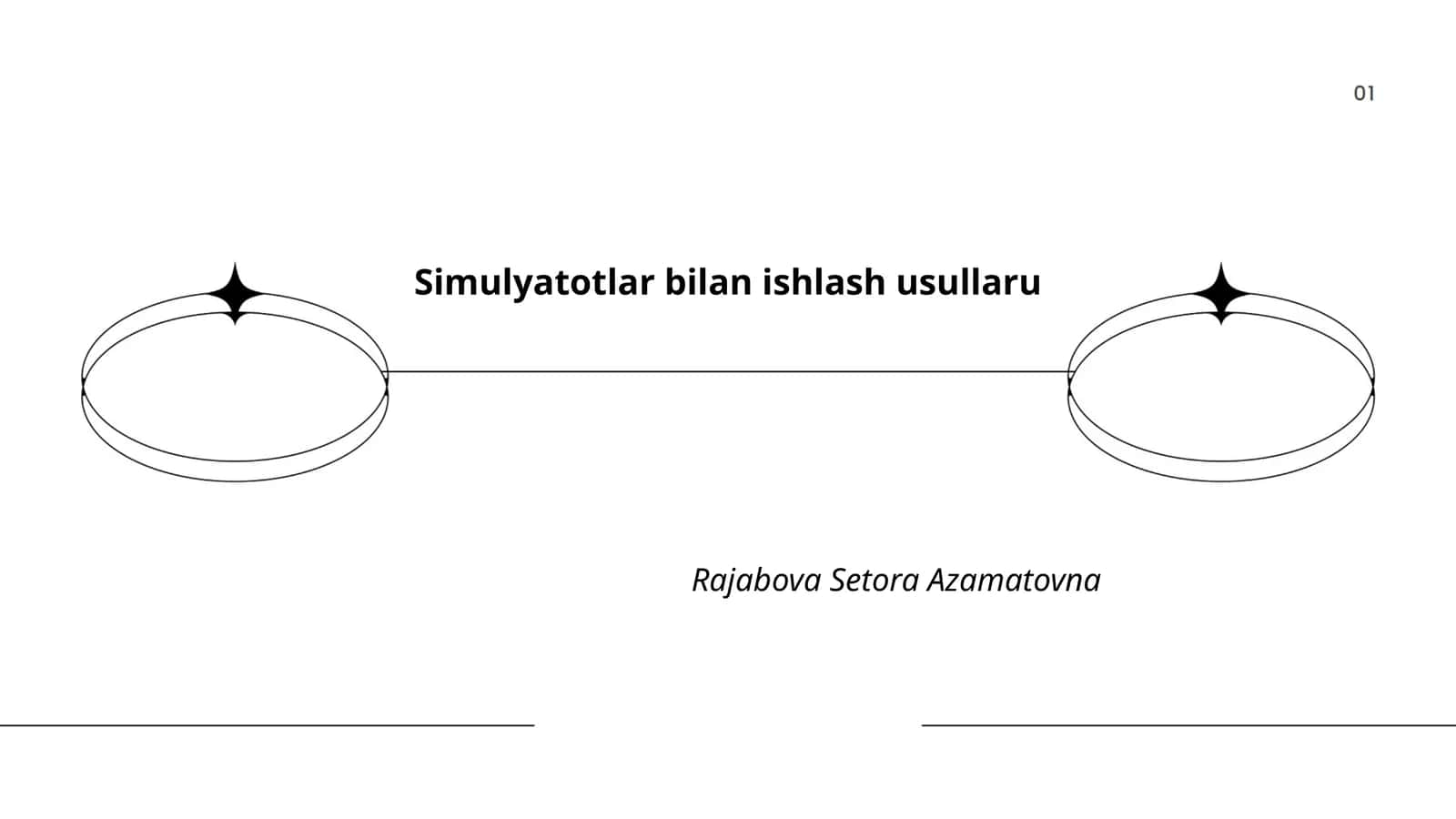Simulyatotlar bilan ishlash usullaru