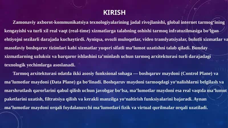 Zamonaviy axborot-kommunikatsiya texnologiyalari