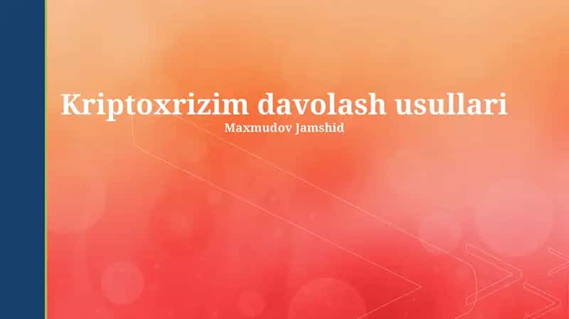 Kriptoxrizim davolash usullari