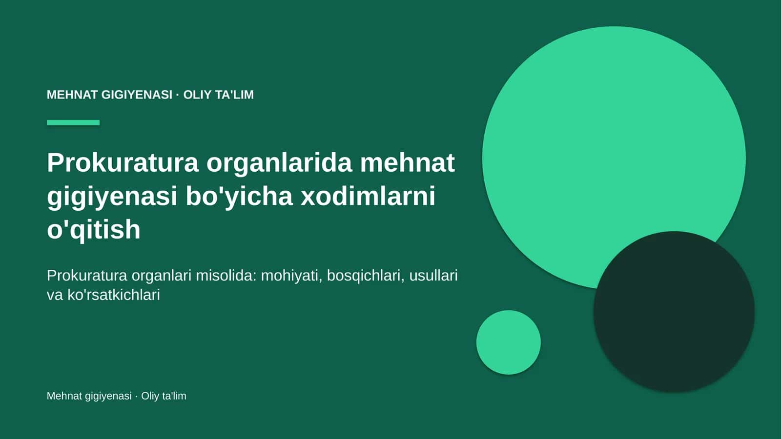 prokuratura organlarida mehnat gigiyenasi bo'yicha xodimlarni o'qitish 5606