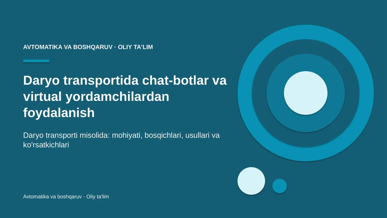 daryo transportida chat botlar va virtual yordamchilardan foydalanish 5715