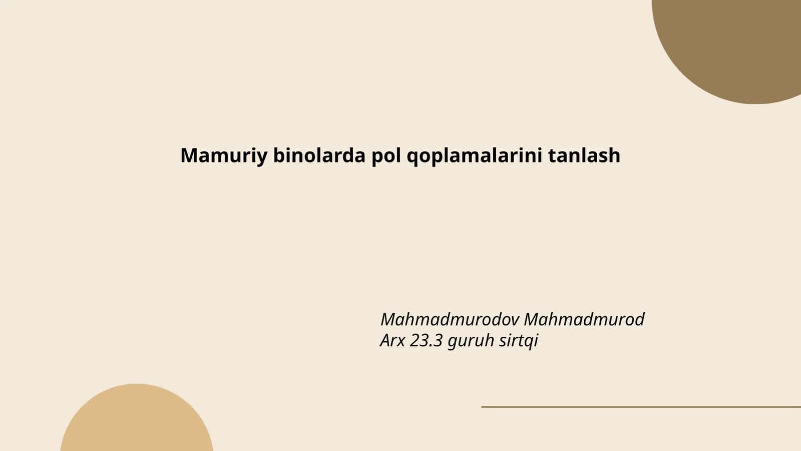 Pol qoplamalari turli xil materiallardan tayyorlanadi