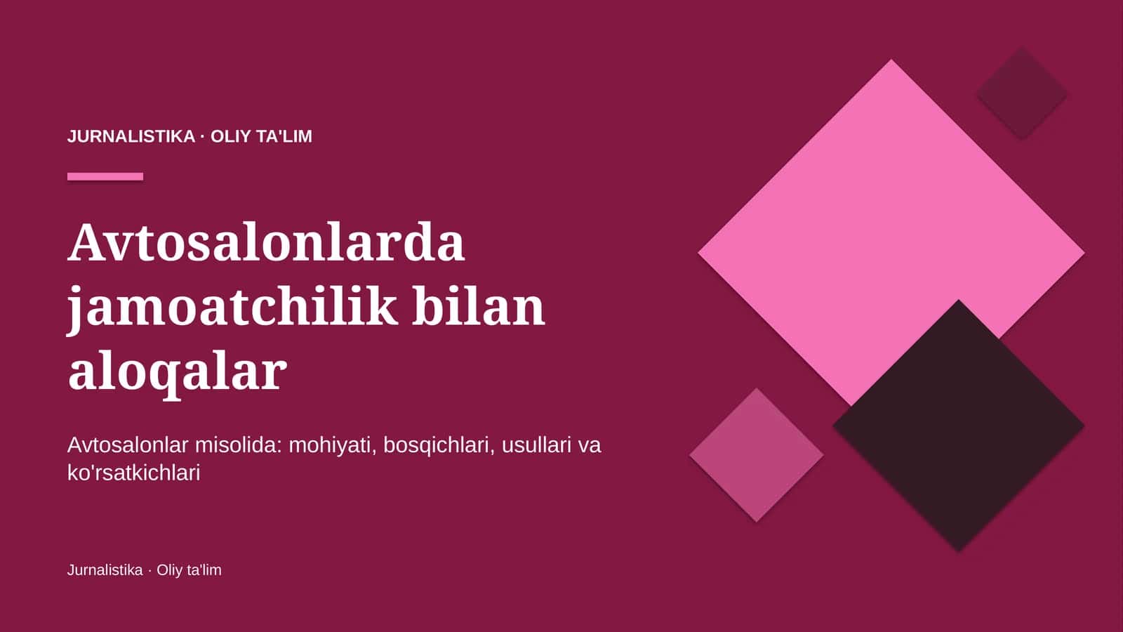 Jamoatchilik bilan aloqalar: mohiyati