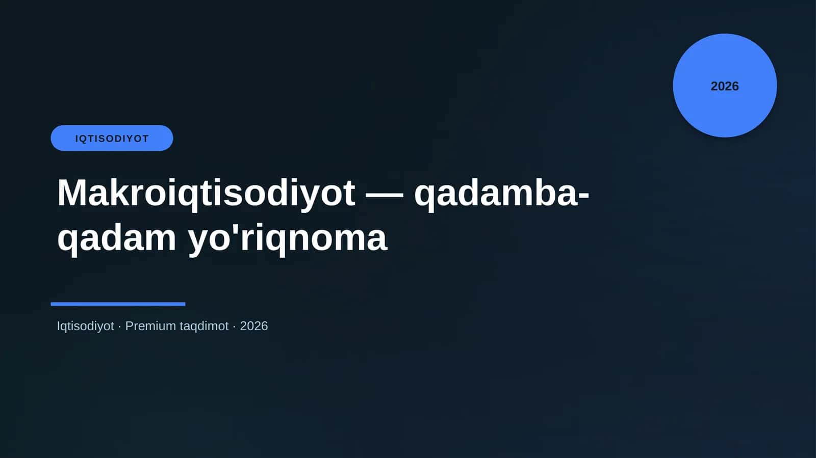 Makroiqtisodiyot — qadamba-qadam yo'riqnoma