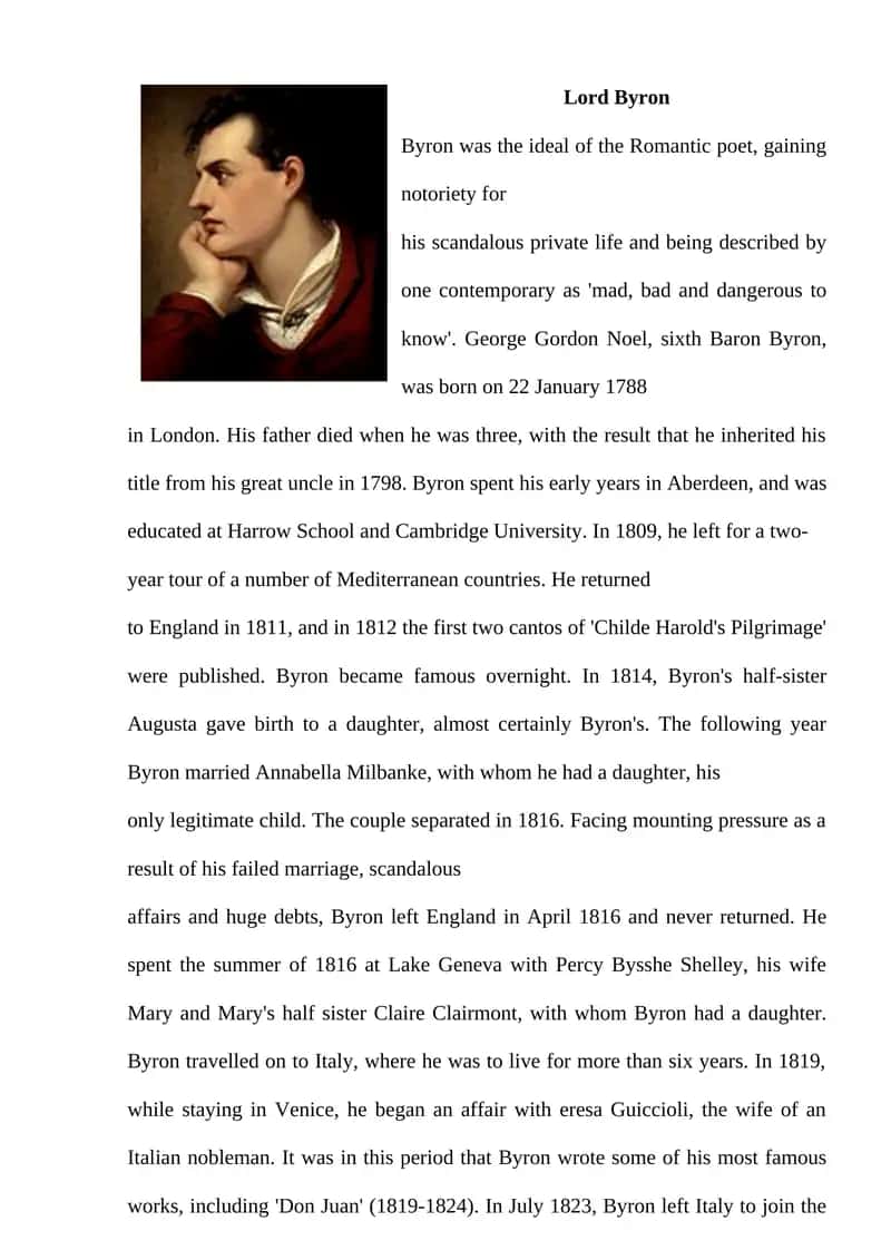 Lord Byron