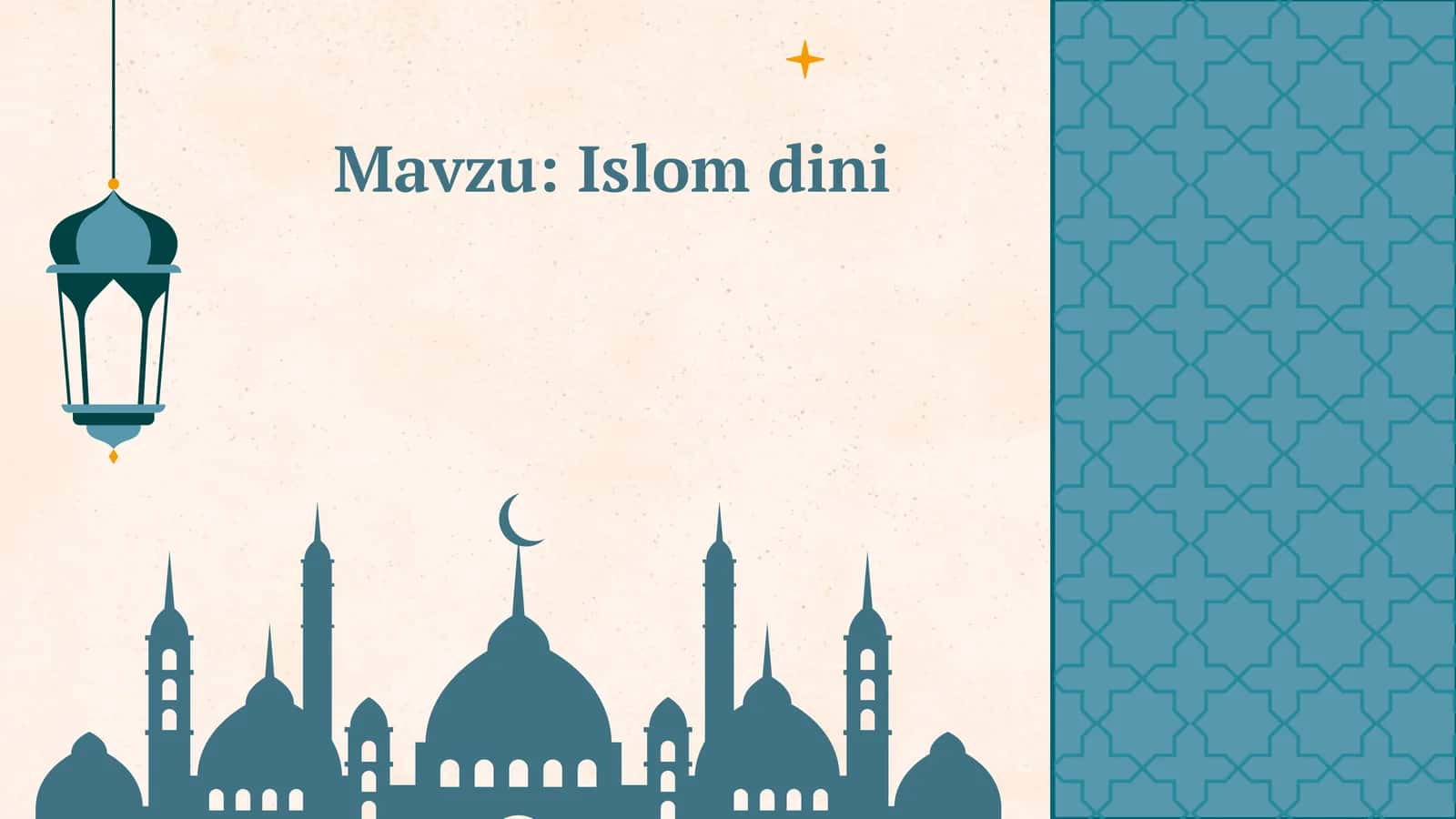 islom dini