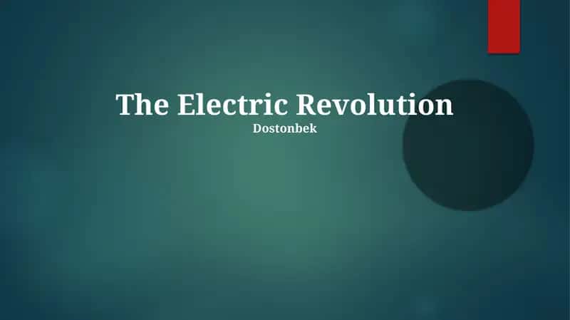 The Electric Revolution